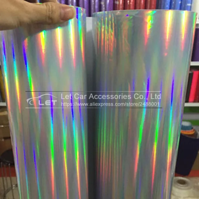 The newest Silver Holographic laser Chrome Vinyl Holo Film Laser Plating Car Wrap Sticker Sheet With Air Bubble Free
The newest Silver Holographic laser Chrome Vinyl Holo Film Laser Plating Car Wrap Sticker Sheet With Air Bubble Free