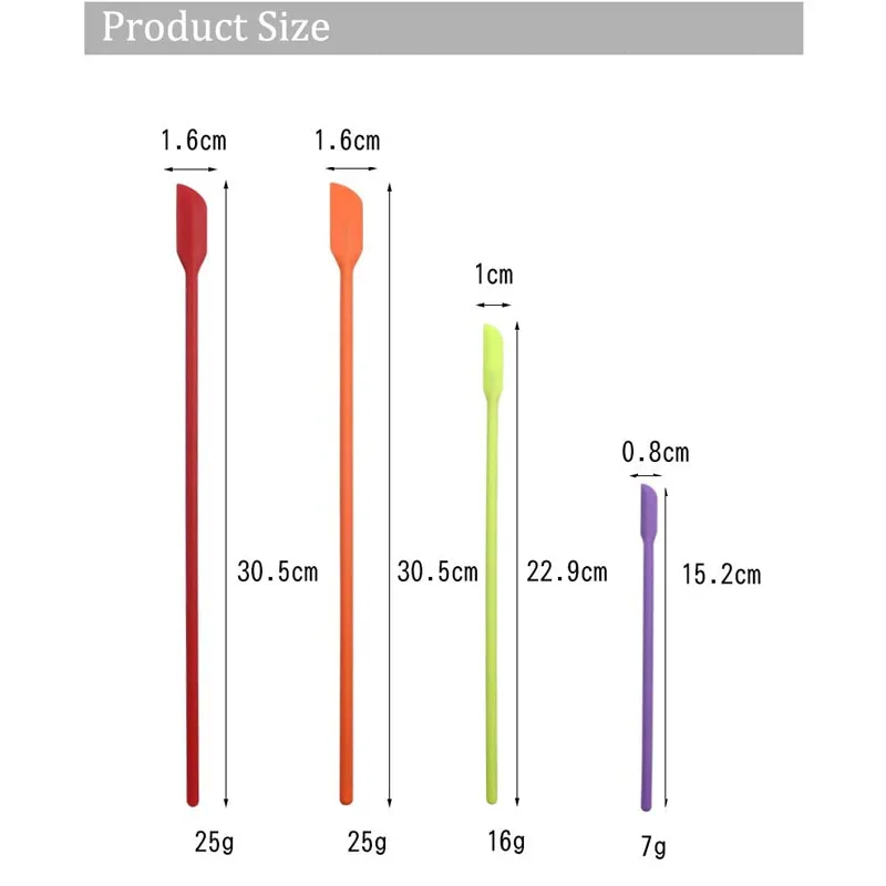 4pcs Set Mini Spatula Silicone Small for Makeup Spatula Thin Jar Spatula Kitchen Bottles/Cosmetic Bottles Kitchen Accessories 
4pcs Set Mini Spatula Silicone Small for Makeup Spatula Thin Jar Spatula Kitchen Bottles/Cosmetic Bottles Kitchen Accessories