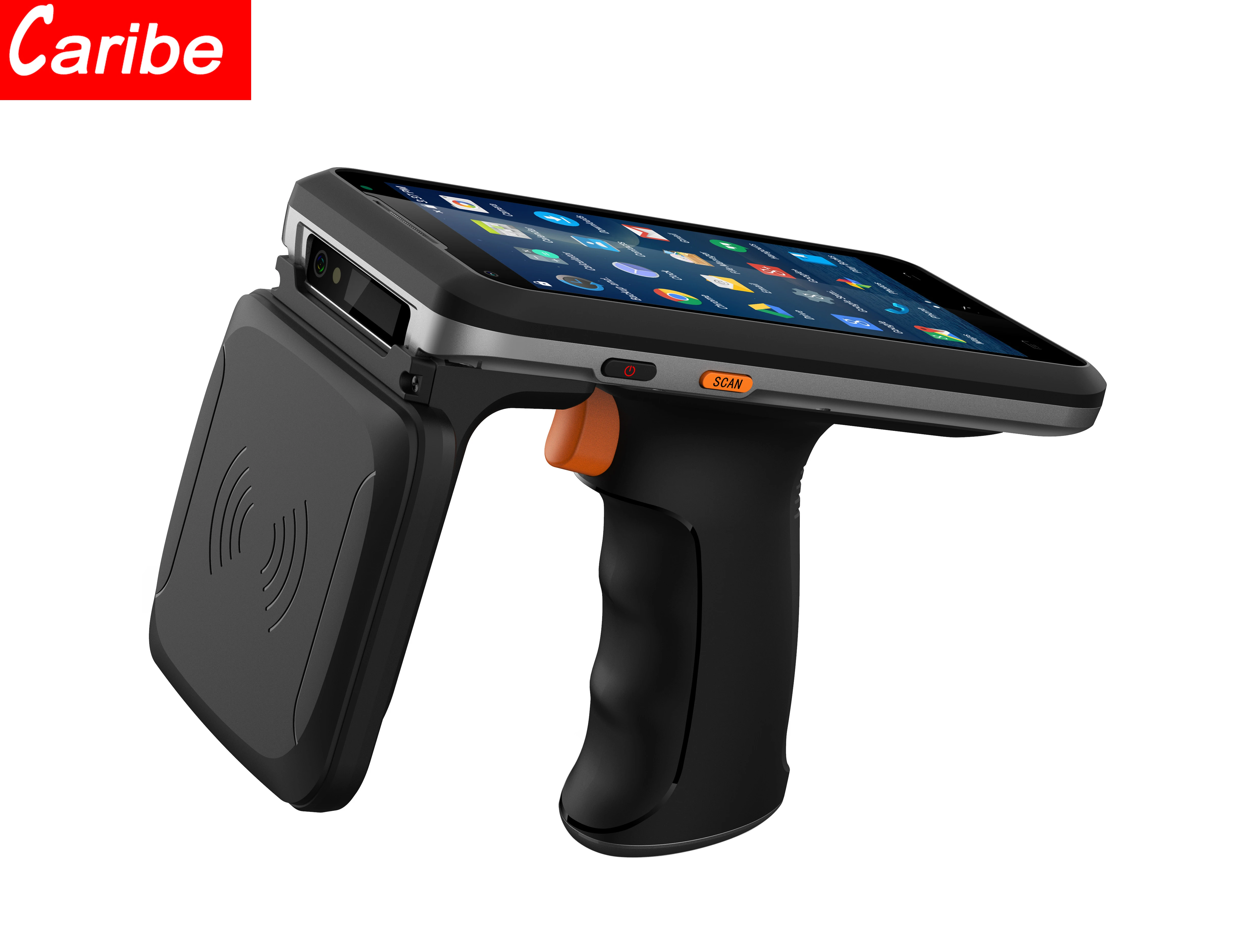 

CARIBE Android 8.1 Mobile Data Collector IP66 Rugged Handheld PDA 1D 2D Barcode Scanner UHF RFID Reader