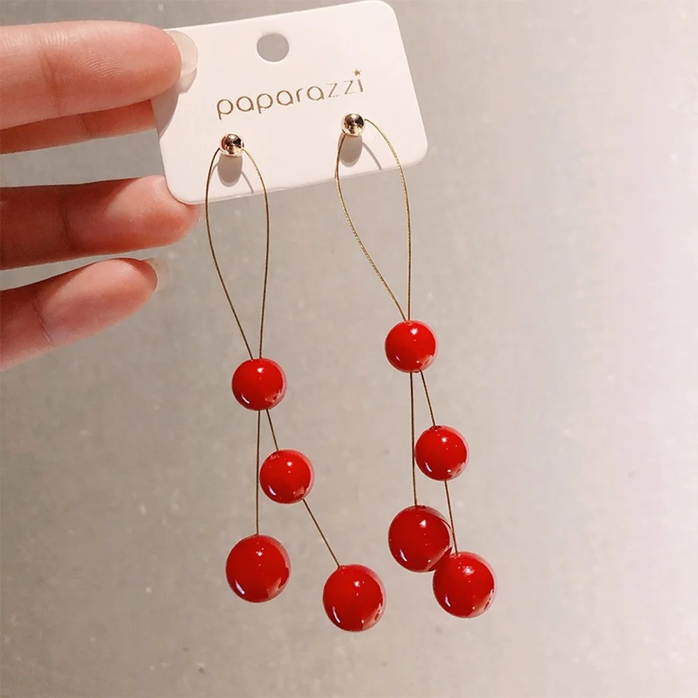 Red Pearl Earrings Female Long Temperament Net Red Korean Dongdaemun Personality Super Fairy Tassel Simple Earrings
Red Pearl Earrings Female Long Temperament Net Red Korean Dongdaemun Personality Super Fairy Tassel Simple Earrings
