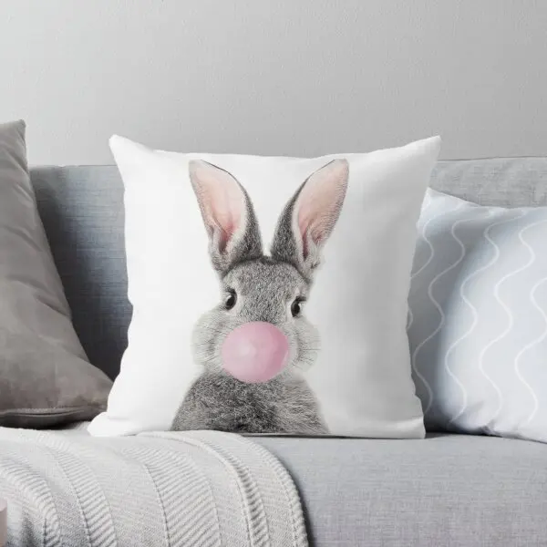Bunny With Bubble Gum Printing Throw Pillow Cover Decorative Car Case Sofa Soft Bedroom Throw Decor Home Pillows not include
Bunny With Bubble Gum Printing Throw Pillow Cover Decorative Car Case Sofa Soft Bedroom Throw Decor Home Pillows not include