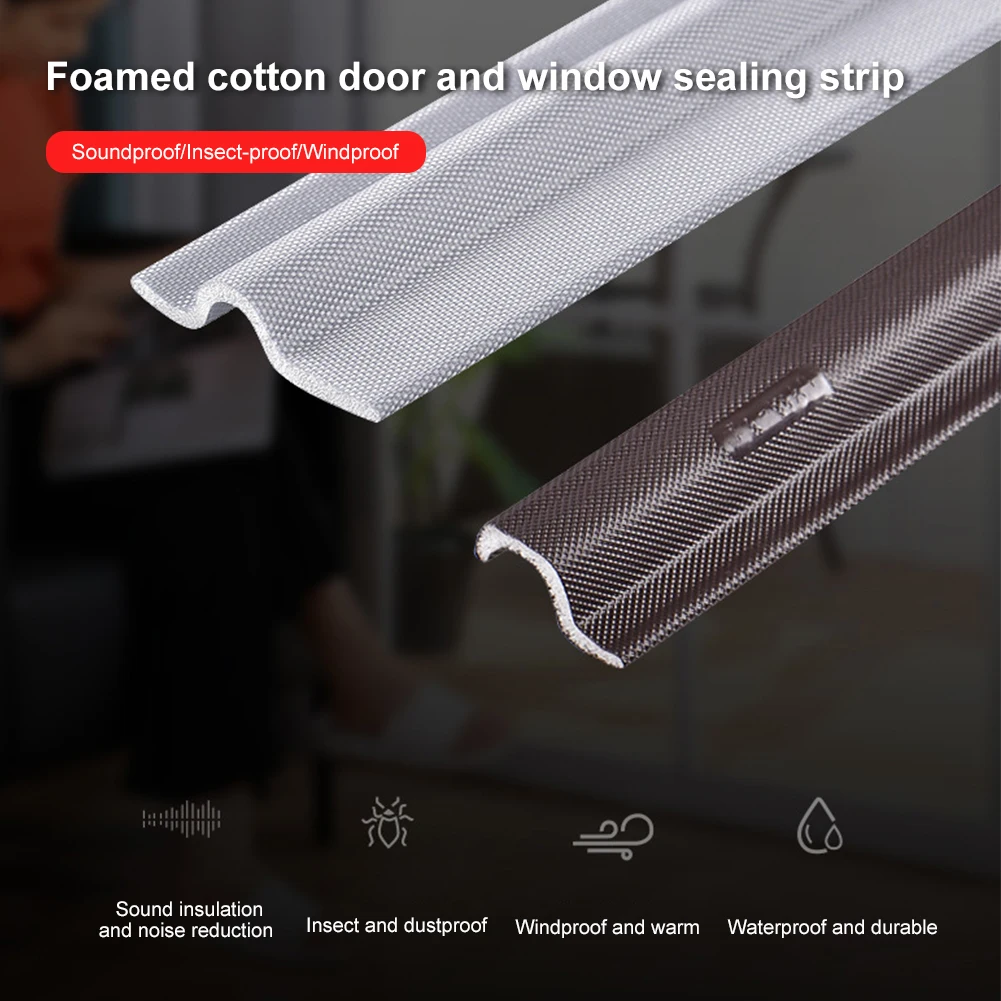 2M Door Window Sealing Strip Soundproof acoustic foam seal tape Weather Stripping gap Filler Window Hardware
2M Door Window Sealing Strip Soundproof acoustic foam seal tape Weather Stripping gap Filler Window Hardware