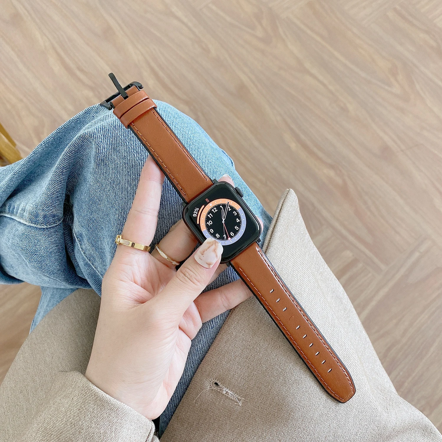 Silicone Leather Watch Strap for Iwatch 5 44mm 40mm 42mm 38mm Band for Apple Watch 6 4 3 SE Bracelet Women Man Sport Wristband
Silicone Leather Watch Strap for Iwatch 5 44mm 40mm 42mm 38mm Band for Apple Watch 6 4 3 SE Bracelet Women Man Sport Wristband