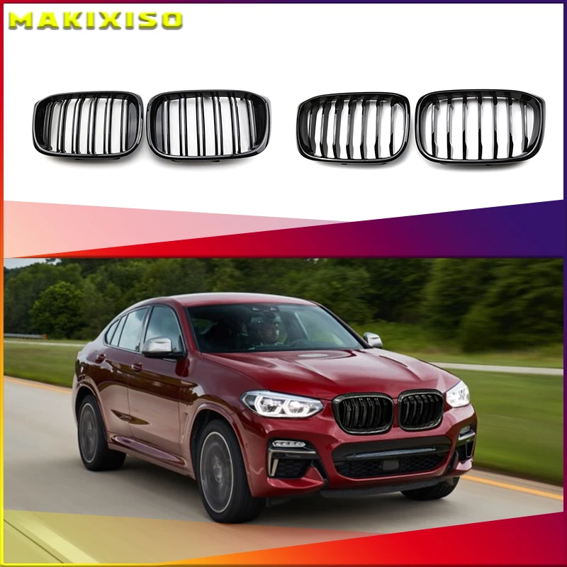2PCS Front Grille Kidney Grill Double Slat For BMW 3 4 X3 X4 G01 G02 G08 2018 2019 2020 Racing Grills Car Styling Accessories
2PCS Front Grille Kidney Grill Double Slat For BMW 3 4 X3 X4 G01 G02 G08 2018 2019 2020 Racing Grills Car Styling Accessories