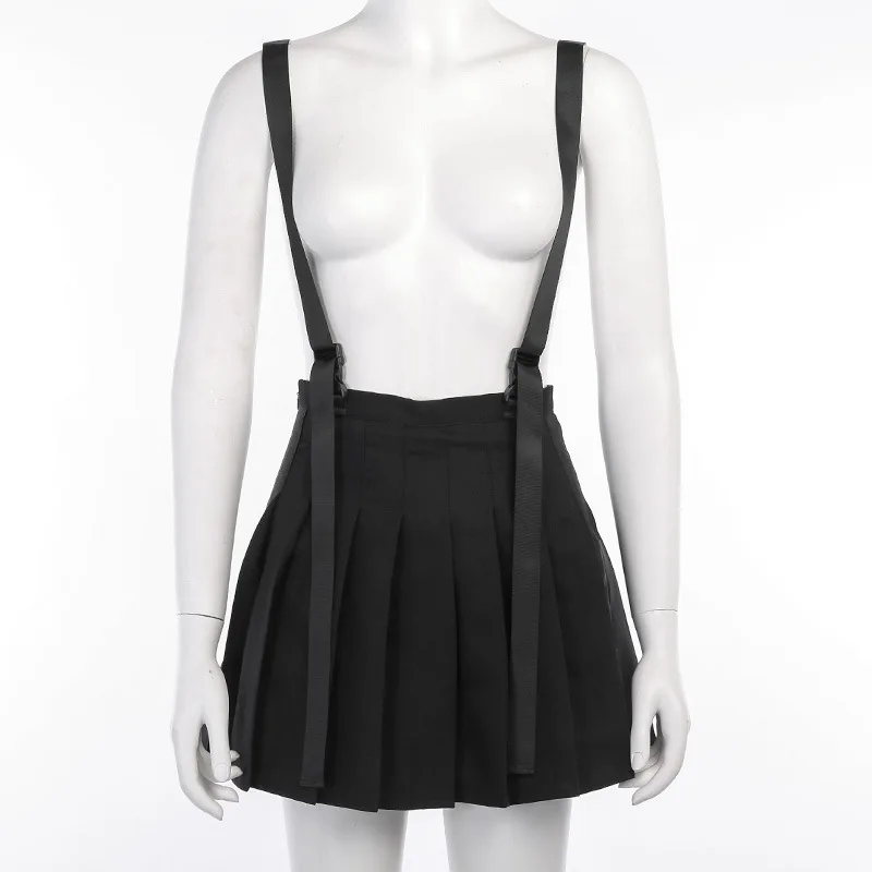 High Waisted Skirt with Shoulder Strap Functional Pleated Skirt Short Skirt Autumn And Winter Sweater Bottom Littlebanana
High Waisted Skirt with Shoulder Strap Functional Pleated Skirt Short Skirt Autumn And Winter Sweater Bottom Littlebanana