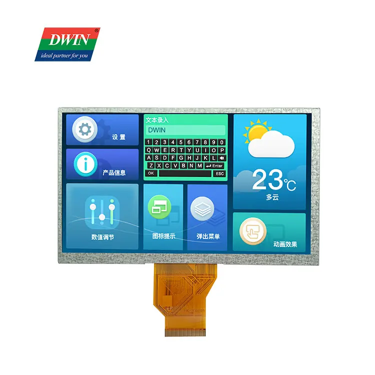 Модуль подсветки жидкокристаллического дисплея DWIN 800*480 RGB 7,0 дюймов TFT LCD
Модуль подсветки жидкокристаллического дисплея DWIN 800*480 RGB 7,0 дюймов TFT LCD