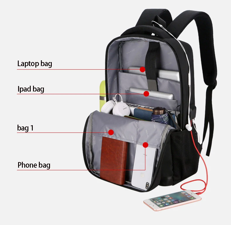 Chuwanglin Men Laptop Rucksack Travel Backpack Large Capacity Business USB Charge College Student School Shoulder Bags A50702
Chuwanglin Men Laptop Rucksack Travel Backpack Large Capacity Business USB Charge College Student School Shoulder Bags A50702
