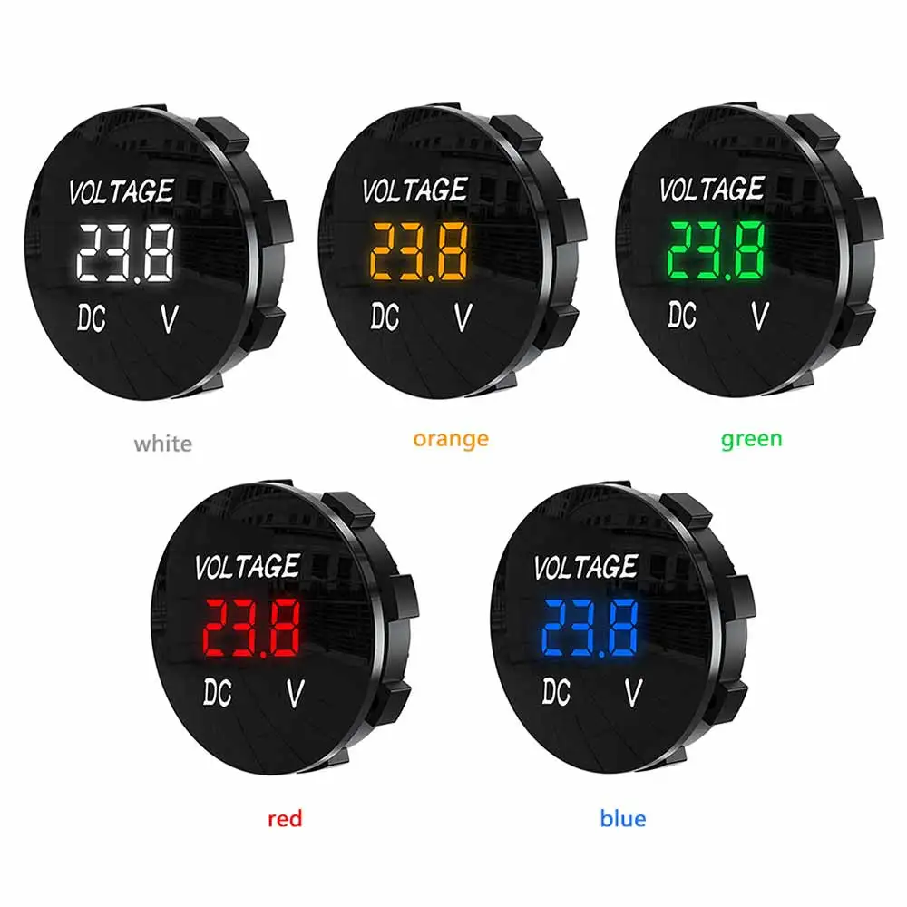 

DC 5V-48V Digital Panel Voltmeter Voltage Meter Tester Led Display For Car Auto Motorcycle Boat ATV Truck Refit Accessories