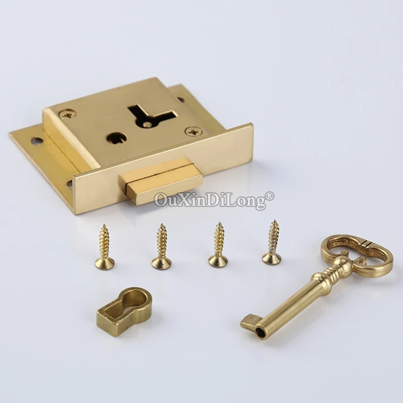Retro Vintage 4PCS European Pure Brass Drawer Locks Antique Furniture Locks Hidden Cupboard Desk File Cabinet Locks + Key 
Retro Vintage 4PCS European Pure Brass Drawer Locks Antique Furniture Locks Hidden Cupboard Desk File Cabinet Locks + Key
