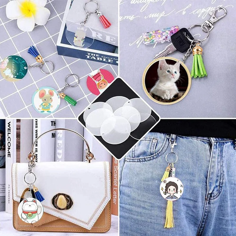 Acrylic Keychain Blanks,36Pcs Acrylic Blanks,36Pcs Keychain Tassels,36Pcs Key Chain Rings and Jump Ring for DIY Keychain
Acrylic Keychain Blanks,36Pcs Acrylic Blanks,36Pcs Keychain Tassels,36Pcs Key Chain Rings and Jump Ring for DIY Keychain