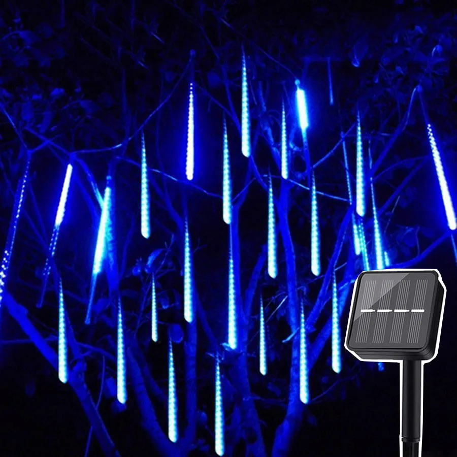 50CM 288 LED Solar Meteor Shower Rain Light Falling Rain Light Outdoor Christmas Solar icicle Light for Holiday Wedding Decor
50CM 288 LED Solar Meteor Shower Rain Light Falling Rain Light Outdoor Christmas Solar icicle Light for Holiday Wedding Decor