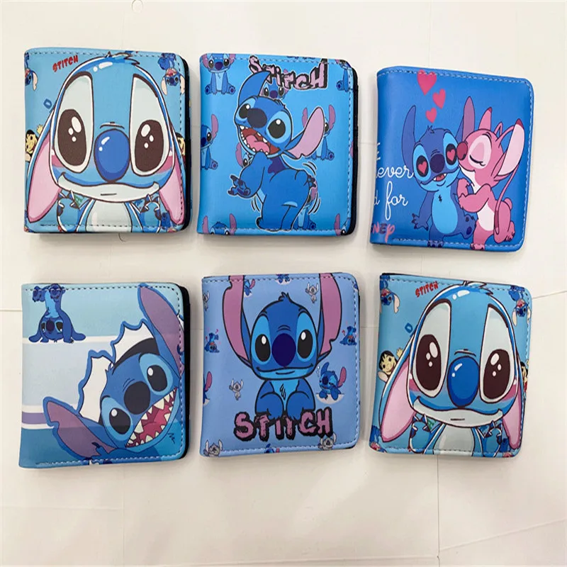 Детский кошелек Disney Stitch с мультяшным рисунком сумка для мелочи и мальчиков клатч