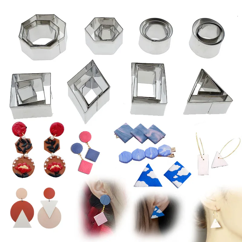 NEW 24pcs/Lot Stainless Steel Clay Cutter Basic Geometry Round Square Designer DIY Ceramic Pottery Polymer Clay Craft Cutting
NEW 24pcs/Lot Stainless Steel Clay Cutter Basic Geometry Round Square Designer DIY Ceramic Pottery Polymer Clay Craft Cutting