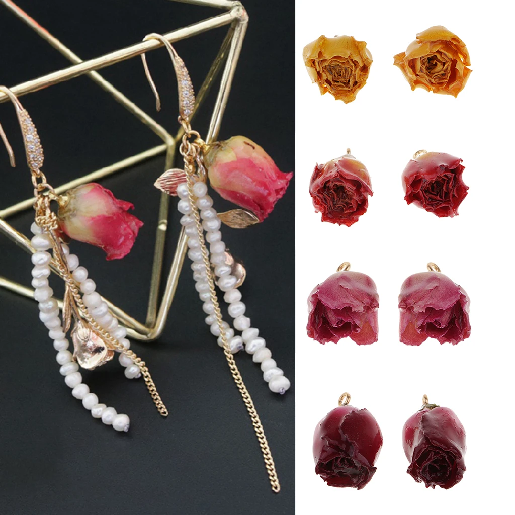 2pcs Beautiful Rose Resin Dried Flower Charms for DIY Jewelry Making Wedding
2pcs Beautiful Rose Resin Dried Flower Charms for DIY Jewelry Making Wedding