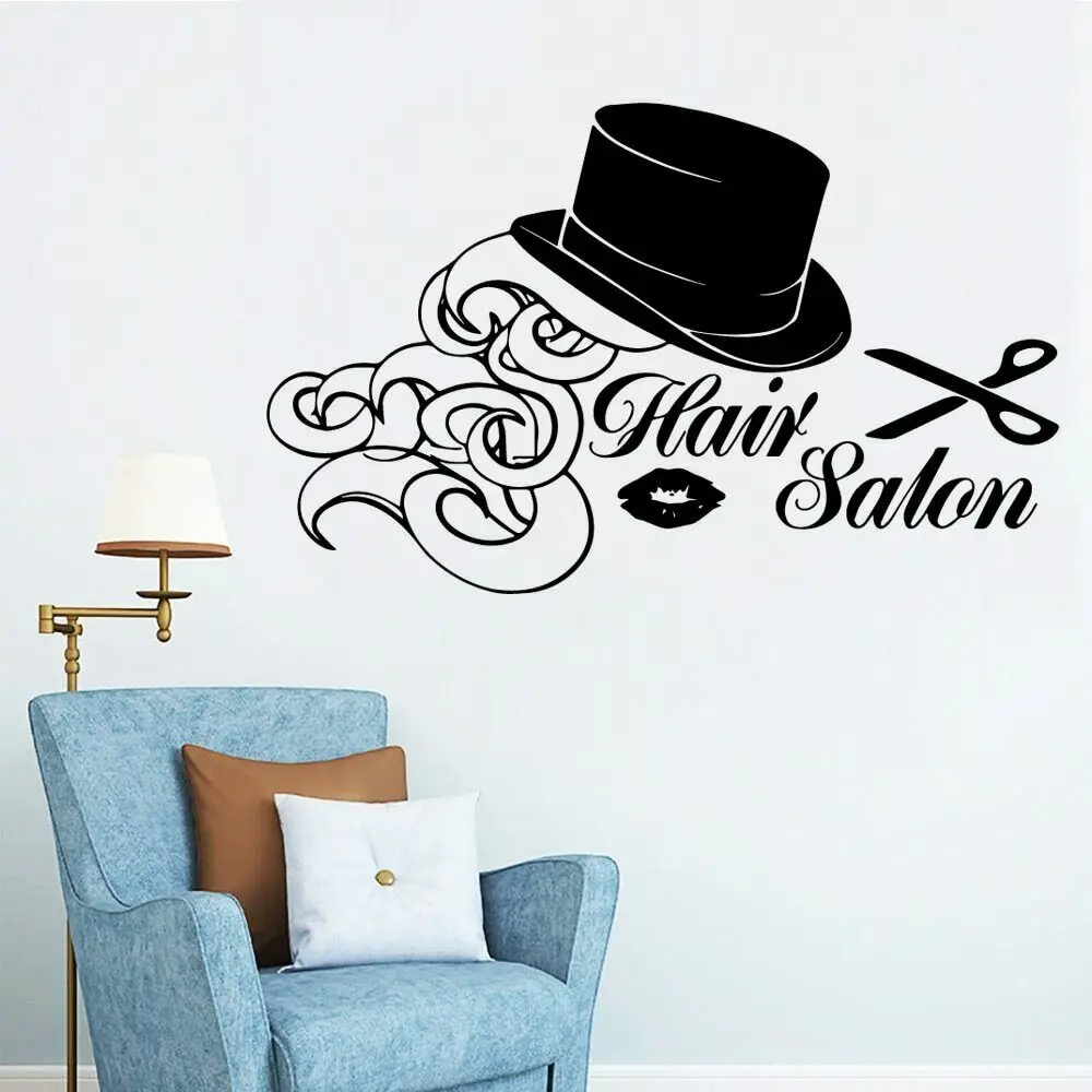 Художественная Настенная Наклейка для парикмахерской, виниловая Водонепроницаемая наклейка с изображением женщин, ножниц, парикмахерской, декоративный плакат X181 
Художественная Настенная Наклейка для парикмахерской, виниловая Водонепроницаемая наклейка с изображением женщин, ножниц, парикмахерской, декоративный плакат X181
