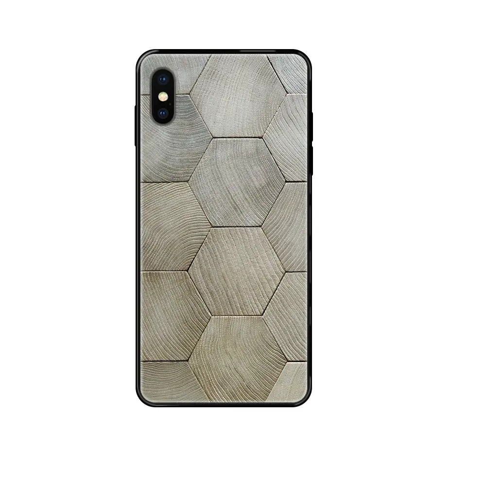 Hot Selling Fashion For Samsung Galaxy S5 S6 S7 S8 S9 S10 S10e S20 edge Lite Plus Ultra Geometric Blue Design Texture Wood | Мобильные