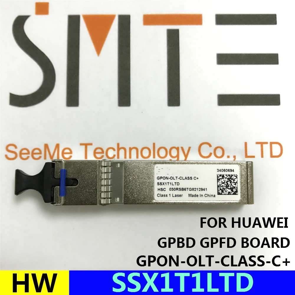 Original GPON OLT CLASS C+ SSX1T1LTD SFP GPON-OLT-CLASS C+ for HUAWEI MA5608T MA5680T GPBD GPFD BOARD
Original GPON OLT CLASS C+ SSX1T1LTD SFP GPON-OLT-CLASS C+ for HUAWEI MA5608T MA5680T GPBD GPFD BOARD