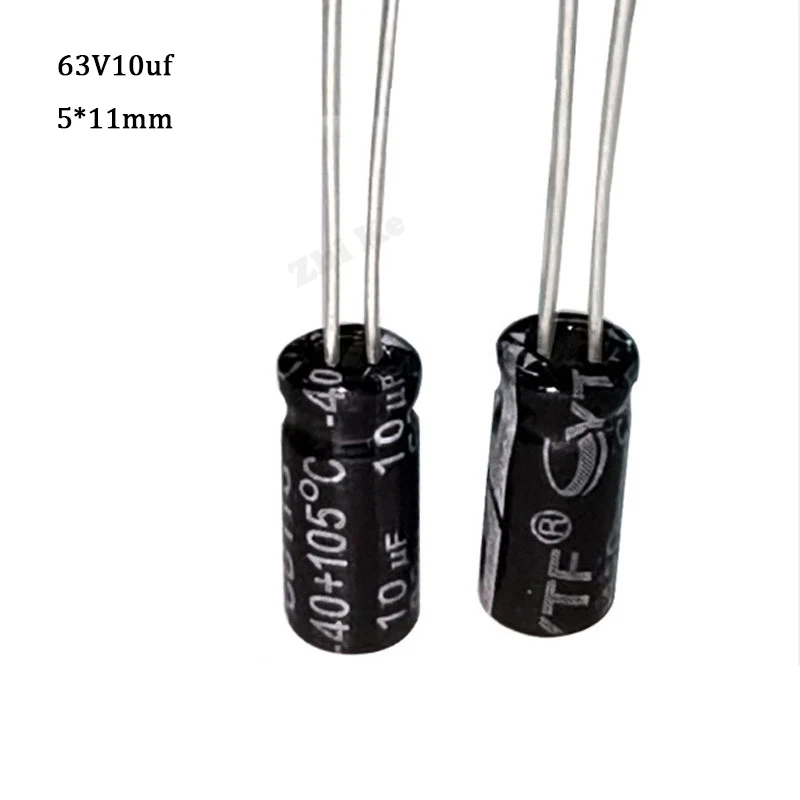 50pcs/lot 10UF 63V 10mf 105C 5X11mm Aluminum Electrolytic Capacitor 63V10UF radial lead 50pcs
50pcs/lot 10UF 63V 10mf 105C 5X11mm Aluminum Electrolytic Capacitor 63V10UF radial lead 50pcs