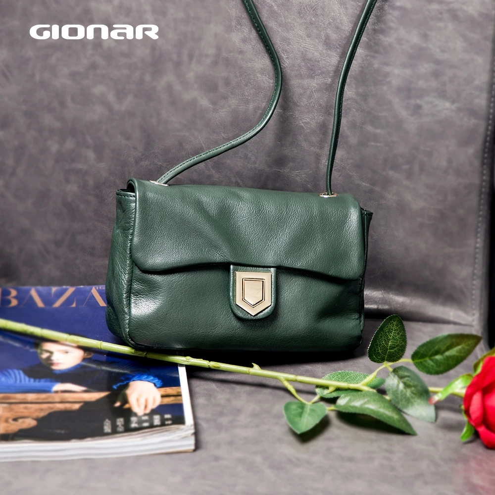 GIONAR Luxurious Leather Bag Women 2020 Designer Flap Crossbody Shoulder Summer Bag Vintage Green Purse Handbag Hasp Closure
GIONAR Luxurious Leather Bag Women 2020 Designer Flap Crossbody Shoulder Summer Bag Vintage Green Purse Handbag Hasp Closure