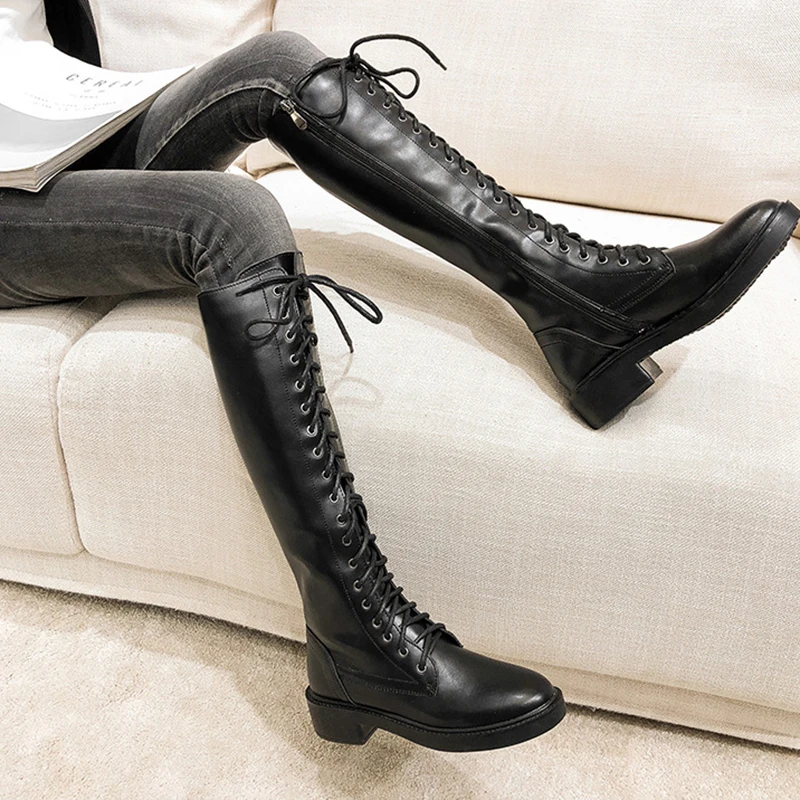 British style Knee-High Women Boots side Zipper Lace Up Military boots Female Shoes thigh high boots Sexy Slim Women boots y646
British style Knee-High Women Boots side Zipper Lace Up Military boots Female Shoes thigh high boots Sexy Slim Women boots y646