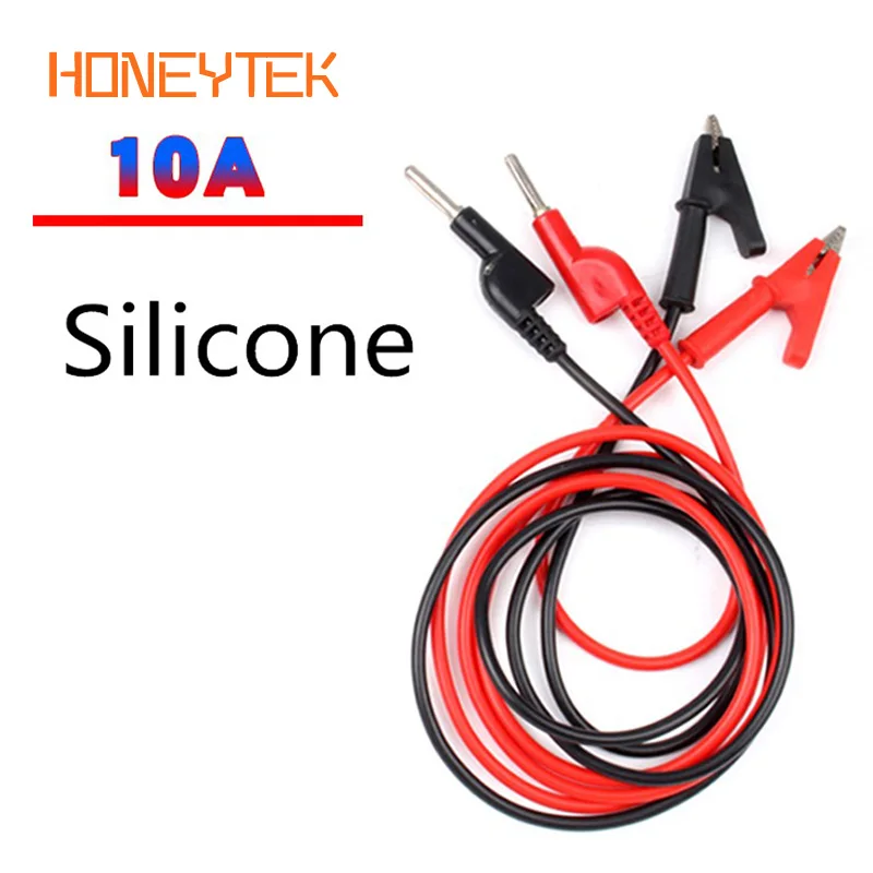 10A Silicone one Clip plug 1M Alligator Cilp to AV Banana Plug Test Cable Lead Connector Dual Tester Probe 35mm Crocodile Clip
10A Silicone one Clip plug 1M Alligator Cilp to AV Banana Plug Test Cable Lead Connector Dual Tester Probe 35mm Crocodile Clip