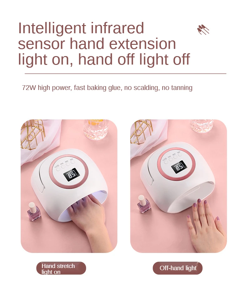 Dry & Rechargeable nail dryer machine cordless smart tools gel polish uv led resin 72w mini lamp 33pcs
Dry & Rechargeable nail dryer machine cordless smart tools gel polish uv led resin 72w mini lamp 33pcs