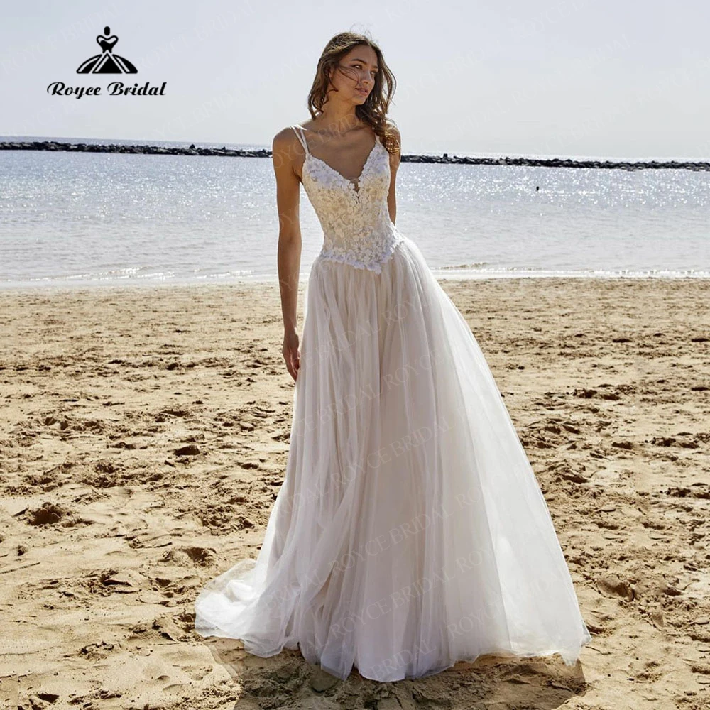 Cheap Boho Beach Wedding Dresses 2022 Vintage Spaghetti Straps Appliques Lace Bride Dress Custom Made Wedding Party Gown
Cheap Boho Beach Wedding Dresses 2022 Vintage Spaghetti Straps Appliques Lace Bride Dress Custom Made Wedding Party Gown