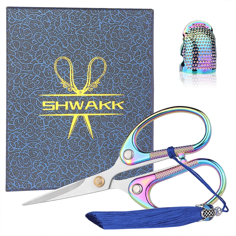 SHWAKK Colorful Tailor Scissors Embroidery Scissor Sewing Fabric Cutter DIY Caft Sewing Scissors For Sewing Supplie Tool
SHWAKK Colorful Tailor Scissors Embroidery Scissor Sewing Fabric Cutter DIY Caft Sewing Scissors For Sewing Supplie Tool