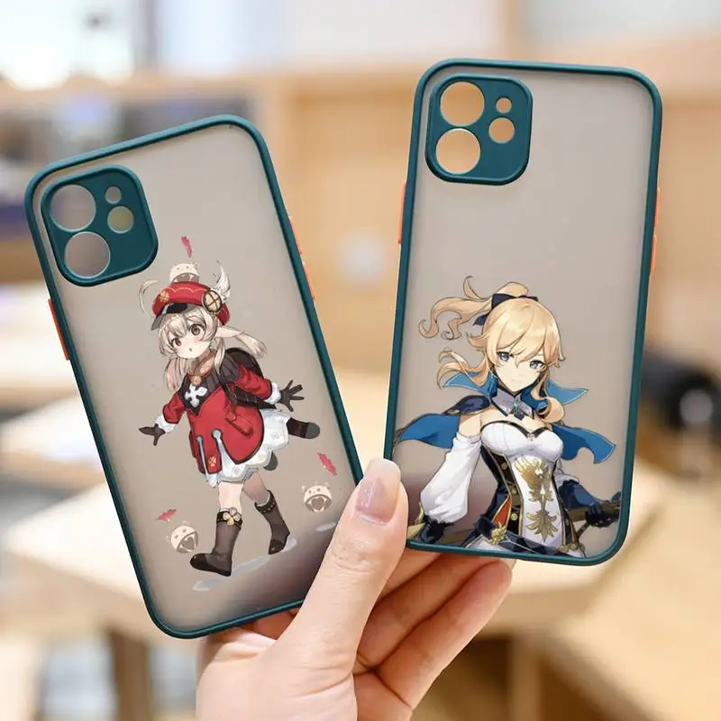 Genshin Impact Phone Case For iPhone 12 11 Mini Pro XR XS Max 7 8 Plus X Matte transparent White Cover
Genshin Impact Phone Case For iPhone 12 11 Mini Pro XR XS Max 7 8 Plus X Matte transparent White Cover