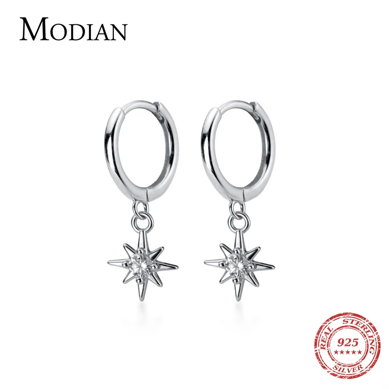 MODIAN Fashion Luxury 3 Color Wedding Engagement Earring for Women 925 Sterling Silver Twinkle Stars Hoop Earring Fine Jewelry
MODIAN Fashion Luxury 3 Color Wedding Engagement Earring for Women 925 Sterling Silver Twinkle Stars Hoop Earring Fine Jewelry