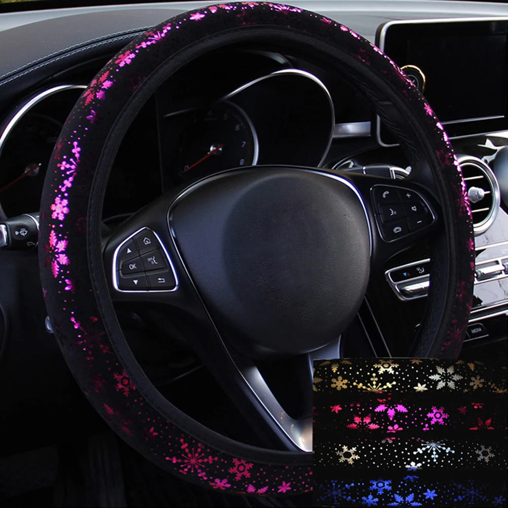 Car Steering Wheel Cover Shiny Snowflake 14.5 inches to 15 inches Diameter Car Accessories Universal 5 Colors High Quality
Car Steering Wheel Cover Shiny Snowflake 14.5 inches to 15 inches Diameter Car Accessories Universal 5 Colors High Quality