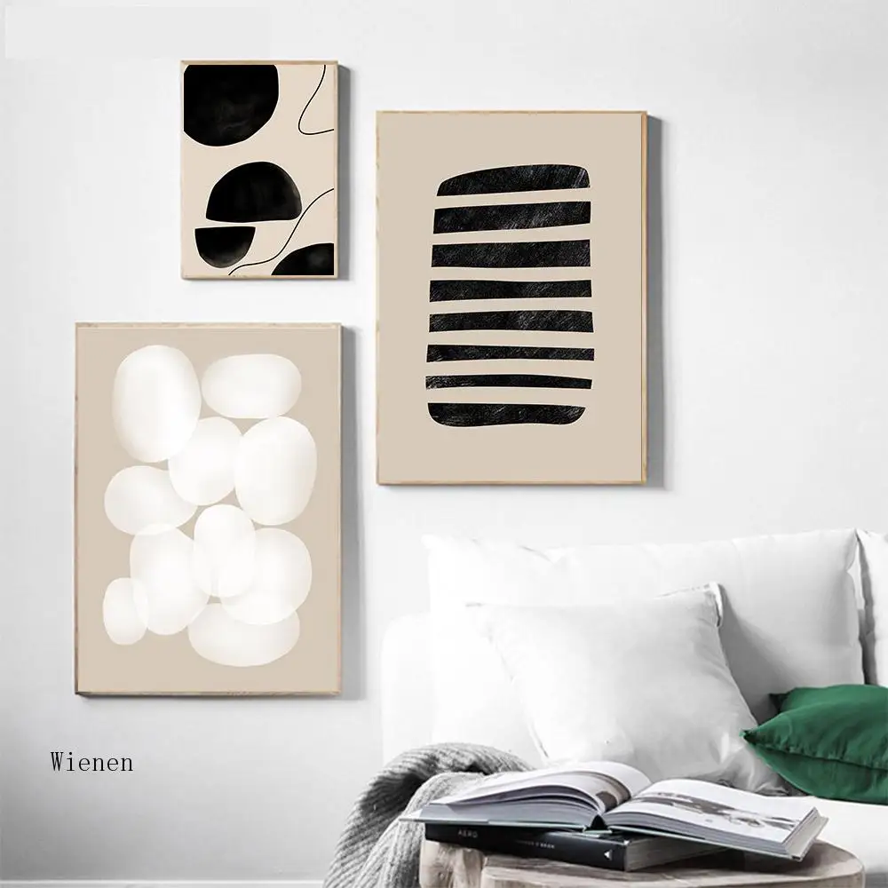 Geometric Pattern Art Canvas Wall Art Poster Beige Black Abstract Painting Trendy Art Print Modern Wall Pictures Home Decoration
Geometric Pattern Art Canvas Wall Art Poster Beige Black Abstract Painting Trendy Art Print Modern Wall Pictures Home Decoration