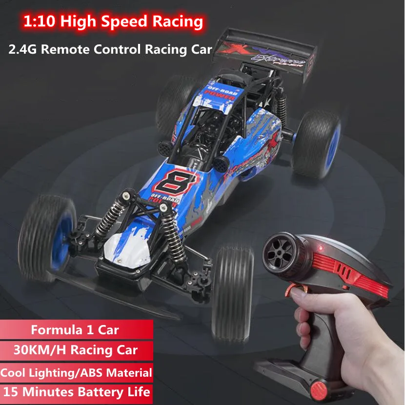 30KM/H Remote Control Off-Road Climbing Vehicle Formula 1 Car Strong Powe ABS Material Cool Lighting High Speed RC Racing Car
30KM/H Remote Control Off-Road Climbing Vehicle Formula 1 Car Strong Powe ABS Material Cool Lighting High Speed RC Racing Car