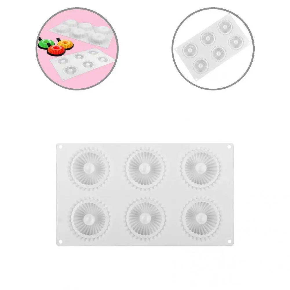 Unique Donut Mold 6 Cavities Solid Color Anti-stick Creative Cake Soap Mold Baking Mold Pastry Mold
Unique Donut Mold 6 Cavities Solid Color Anti-stick Creative Cake Soap Mold Baking Mold Pastry Mold