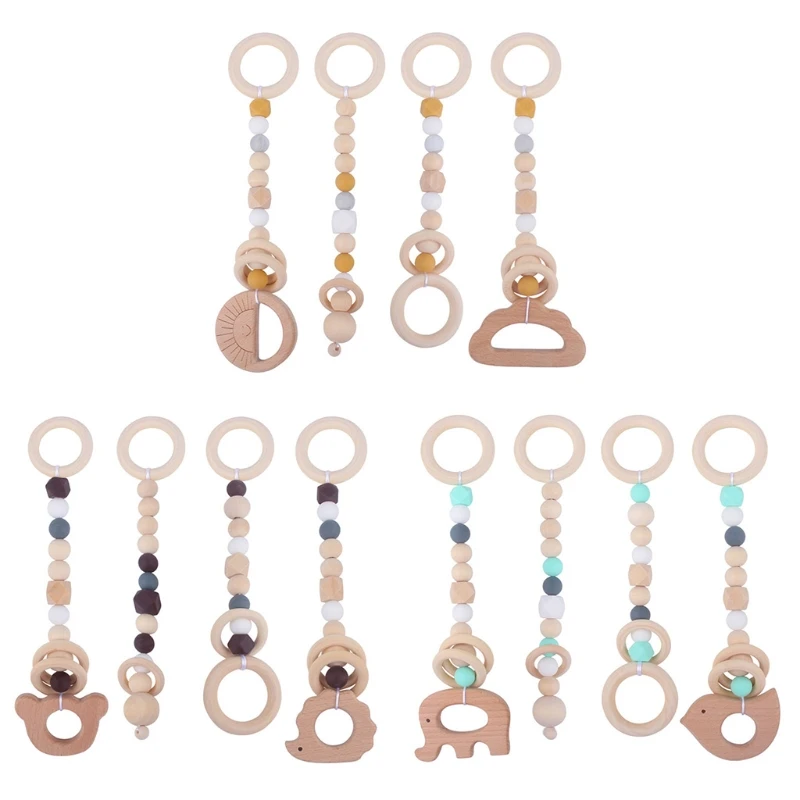 4 Pcs/Set Baby Gym Frame Pendant Beech Wooden Ring Teether Stroller Rattle Infants Newborn Teething Nursing Molar Toys Shower Gi
4 Pcs/Set Baby Gym Frame Pendant Beech Wooden Ring Teether Stroller Rattle Infants Newborn Teething Nursing Molar Toys Shower Gi