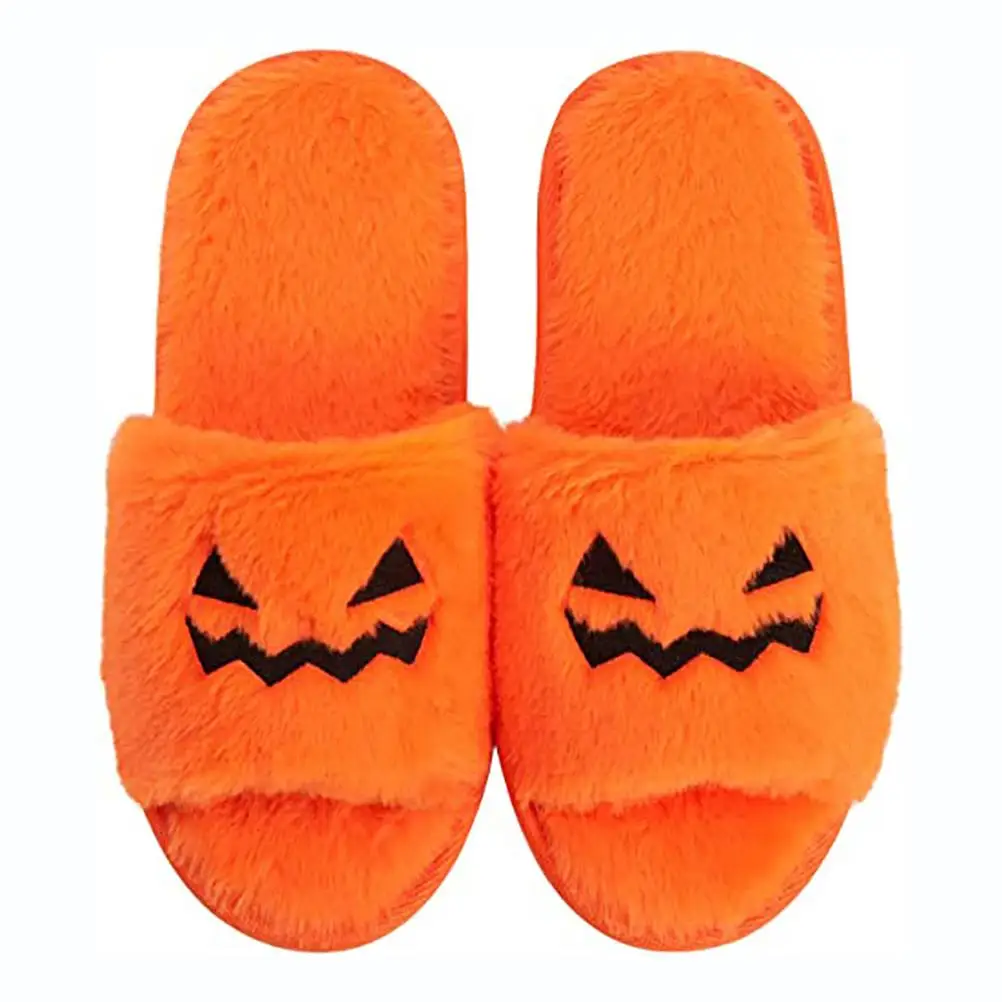 10 inch Halloween Pumpkin Shoes Cute Unisex Anti-slip Faux Fur Cute Slippers Winter Warm Shoes Indoor Bedroom Plush Cotton Shoes
10 inch Halloween Pumpkin Shoes Cute Unisex Anti-slip Faux Fur Cute Slippers Winter Warm Shoes Indoor Bedroom Plush Cotton Shoes
