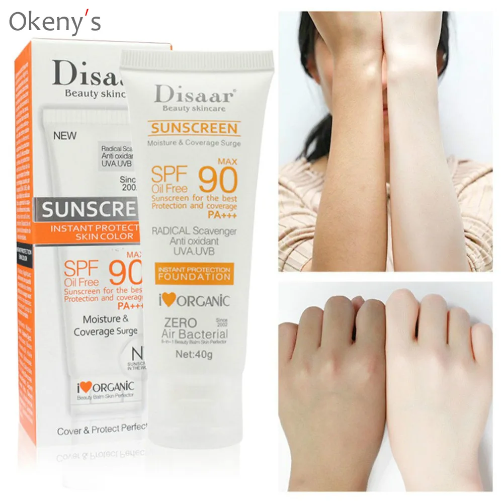 Солнцезащитный отбеливающий крем Disaar SPF 90 солнцезащитный для лица и тела