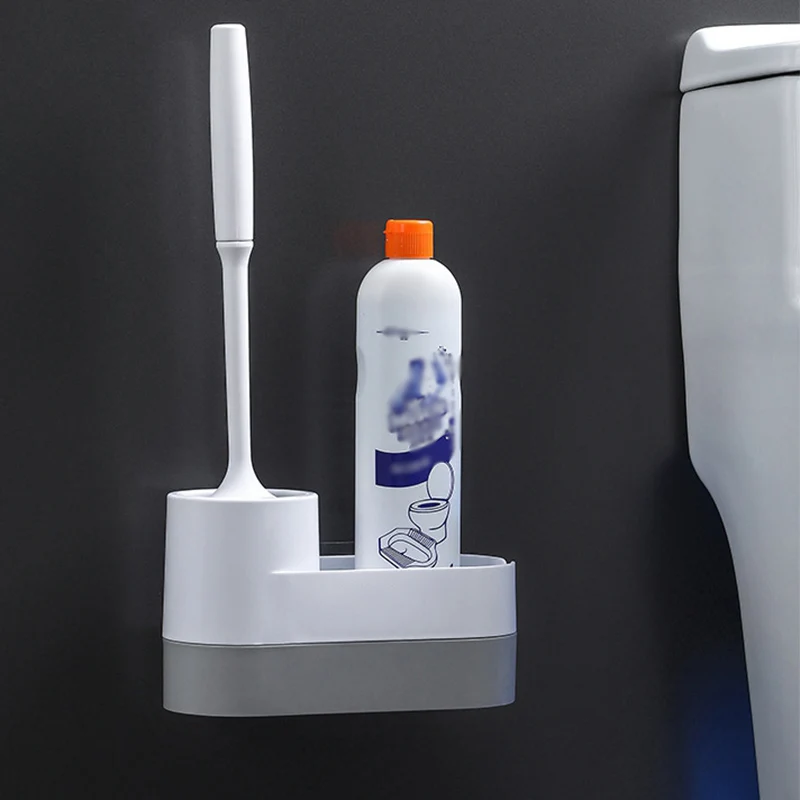 Creative Storage Silicone Toilet Brush Holder Toilet Wall-Mounted Cleaning Brush Household FloorToilet Cleaning Kit
Creative Storage Silicone Toilet Brush Holder Toilet Wall-Mounted Cleaning Brush Household FloorToilet Cleaning Kit