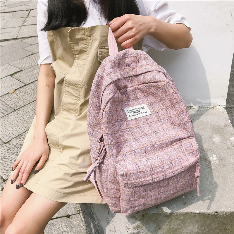 Fashion Girl Boys College School Bag Casual Simple Women Backpack Striped Book Packbags for Teenage Travel Shoulder Bag Rucksack
Fashion Girl Boys College School Bag Casual Simple Women Backpack Striped Book Packbags for Teenage Travel Shoulder Bag Rucksack