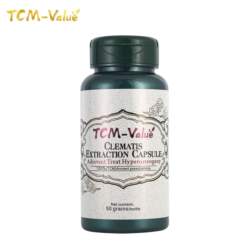 TCM-Value Clematis Extraction Capsule, Adjuvant Treat Hyperosteogeny, Cure Cervical and lumbar spine,Cure Bone hyperplasia,50pcs
TCM-Value Clematis Extraction Capsule, Adjuvant Treat Hyperosteogeny, Cure Cervical and lumbar spine,Cure Bone hyperplasia,50pcs