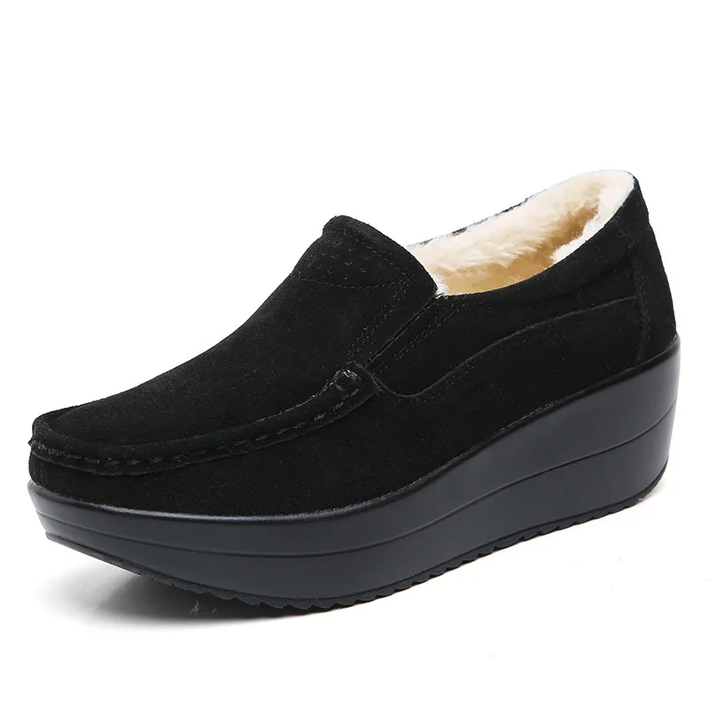 High Quality Brand Women Winter Shoes Genuine Leather Flat Shoe Large Size Thickened Wool Warm Casual Shoes Women Flats Loafers
High Quality Brand Women Winter Shoes Genuine Leather Flat Shoe Large Size Thickened Wool Warm Casual Shoes Women Flats Loafers