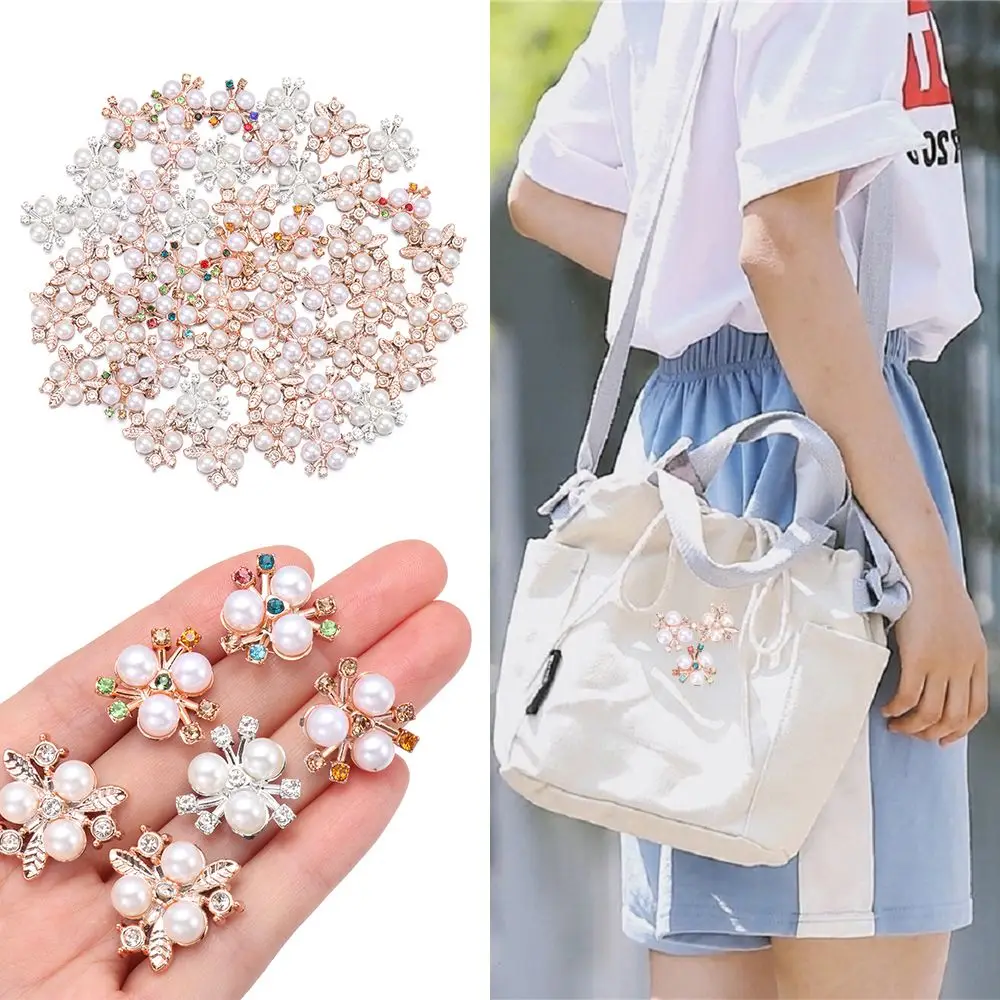 10PCS Apparel Sewing Sparkling Hat Accessories Crystal Pearl Hairpins Pearl Button Rhinestone Buttons Headwear Clip
10PCS Apparel Sewing Sparkling Hat Accessories Crystal Pearl Hairpins Pearl Button Rhinestone Buttons Headwear Clip