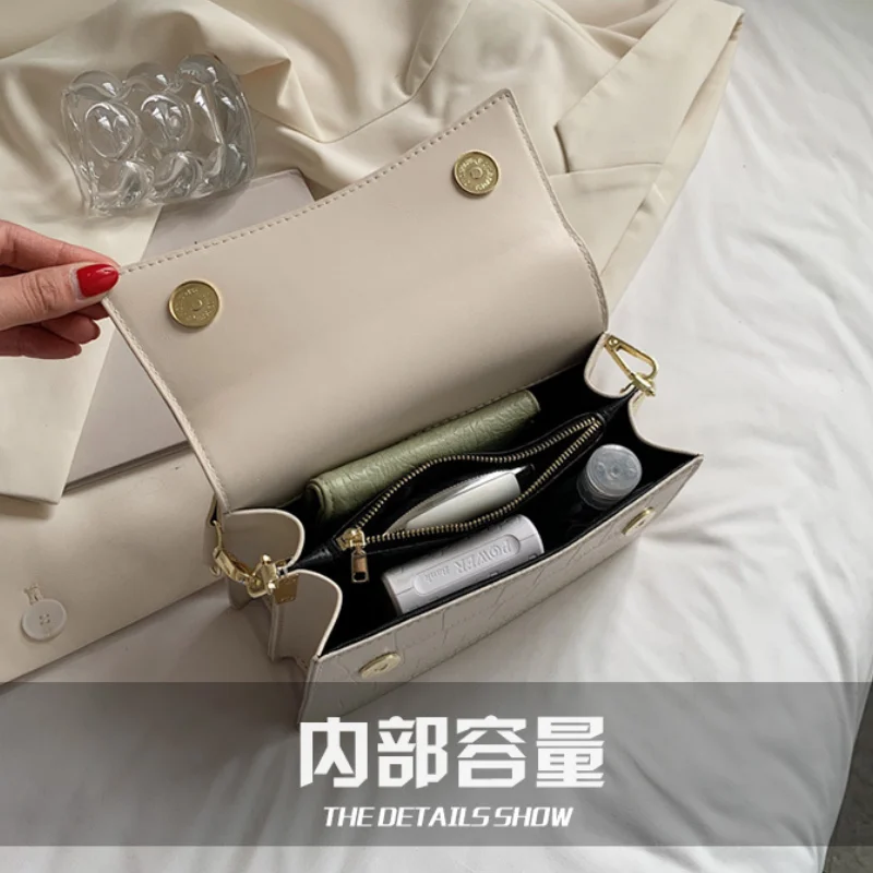 Texture Popular Small Square Bag 2021 New Trendy Fashion Wild One-shoulder Underarm Bag Net Red Stone Crossbody Bag
Texture Popular Small Square Bag 2021 New Trendy Fashion Wild One-shoulder Underarm Bag Net Red Stone Crossbody Bag