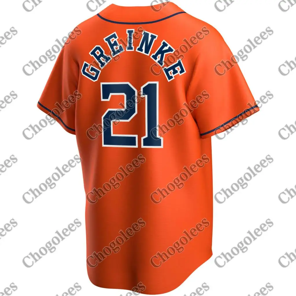 Baseball Jersey Zack Greinke Houston Alternate 2020 Player Jersey - Orange