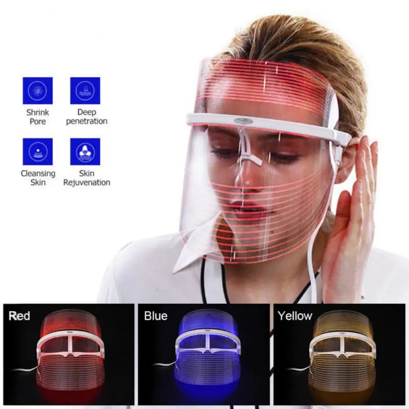 3 Colors LED Light Therapy Face Mask Photon Instrument Anti-aging Acne Wrinkle Removal Firming Face Skin SPA Beauty Treatment
3 Colors LED Light Therapy Face Mask Photon Instrument Anti-aging Acne Wrinkle Removal Firming Face Skin SPA Beauty Treatment