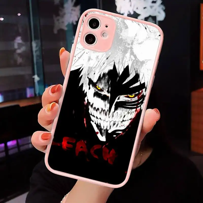 japan animal BLEACH Phone Case For iPhone 12 11 Mini Pro XR XS Max 7 8 Plus X Matte transparent Pink Back Cover
japan animal BLEACH Phone Case For iPhone 12 11 Mini Pro XR XS Max 7 8 Plus X Matte transparent Pink Back Cover
