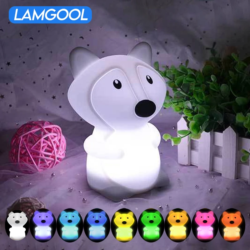 Fox LED Night Light Touch Sensor Remote Control 9 Colors Dimmable Timer USB Rechargeable Silicone Lamp for Children Baby Gift
Fox LED Night Light Touch Sensor Remote Control 9 Colors Dimmable Timer USB Rechargeable Silicone Lamp for Children Baby Gift