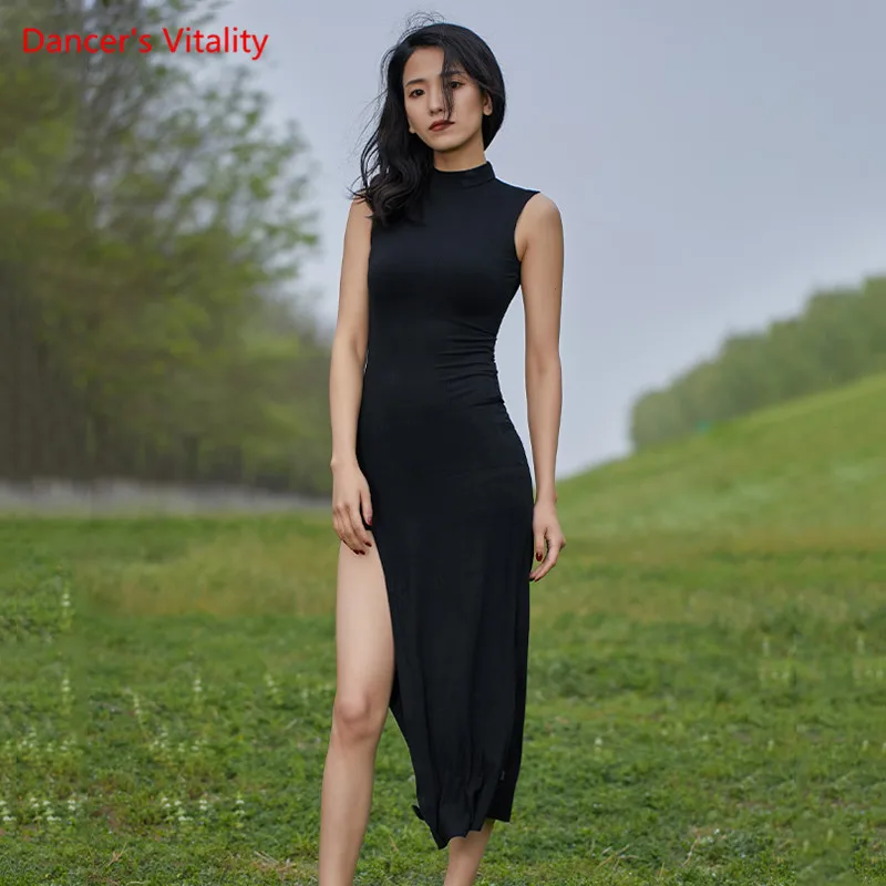 Belly Dance Dress Small High Collar Long Skirt Split Practice Clothes Female Adult Profession Temperament Performance Clothing
Belly Dance Dress Small High Collar Long Skirt Split Practice Clothes Female Adult Profession Temperament Performance Clothing