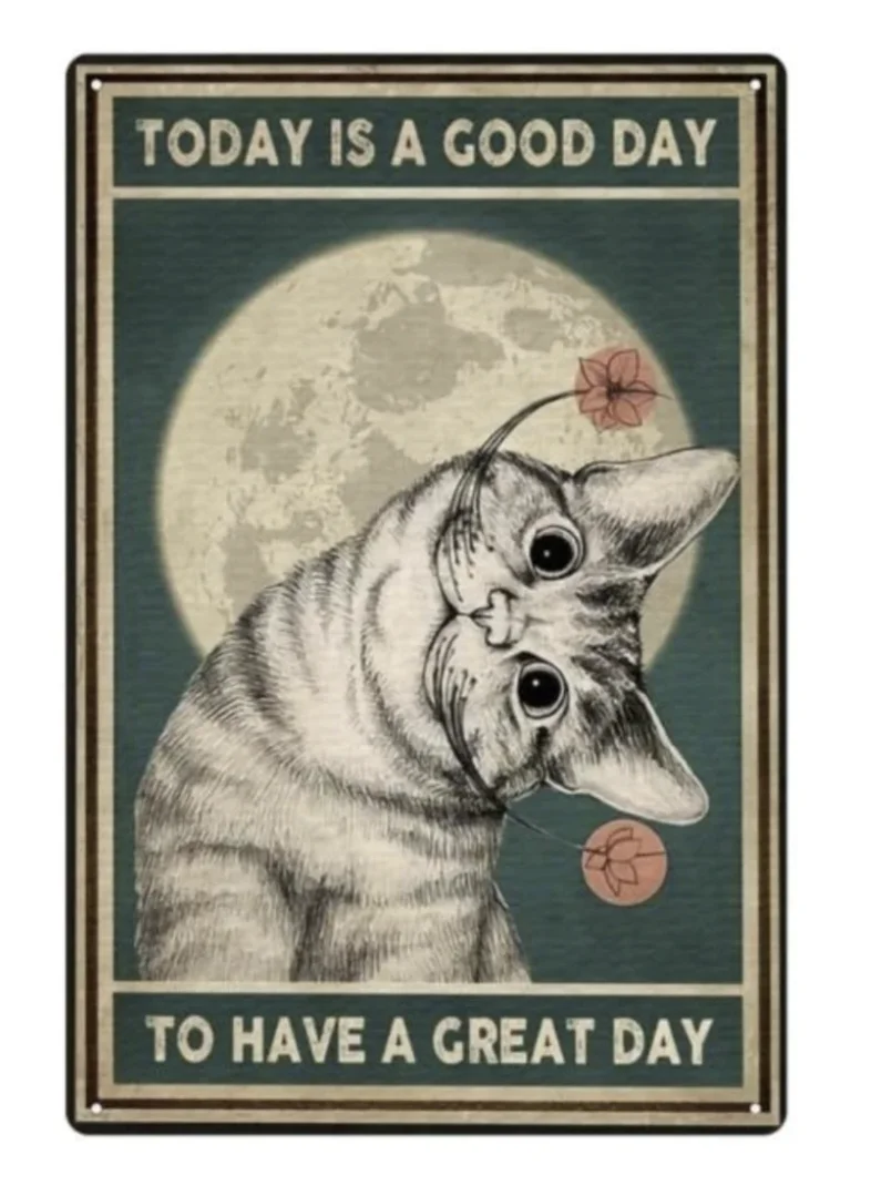 Retro Cats Poster Animal Vintage Metal Signs Funny Wall Art Plaque Bar Pub Club Decoration Home Decor 40x30cm 02
Retro Cats Poster Animal Vintage Metal Signs Funny Wall Art Plaque Bar Pub Club Decoration Home Decor 40x30cm 02