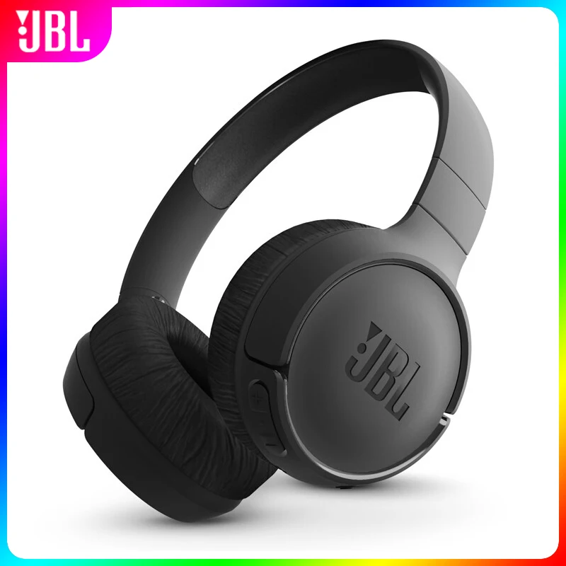 

Беспроводные Bluetooth-наушники JBL T500BT, Спортивная игровая гарнитура с глубокими басами и микрофоном, складные наушники с шумоподавлением, ориг...